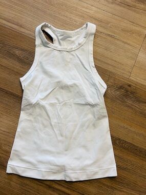 lululemon athletica White High-Neck Racerback Tank